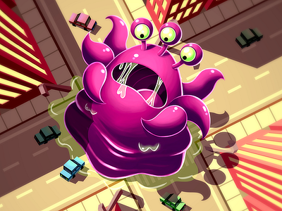 Meatspace Invasion 02 game illustration invaders photoshop