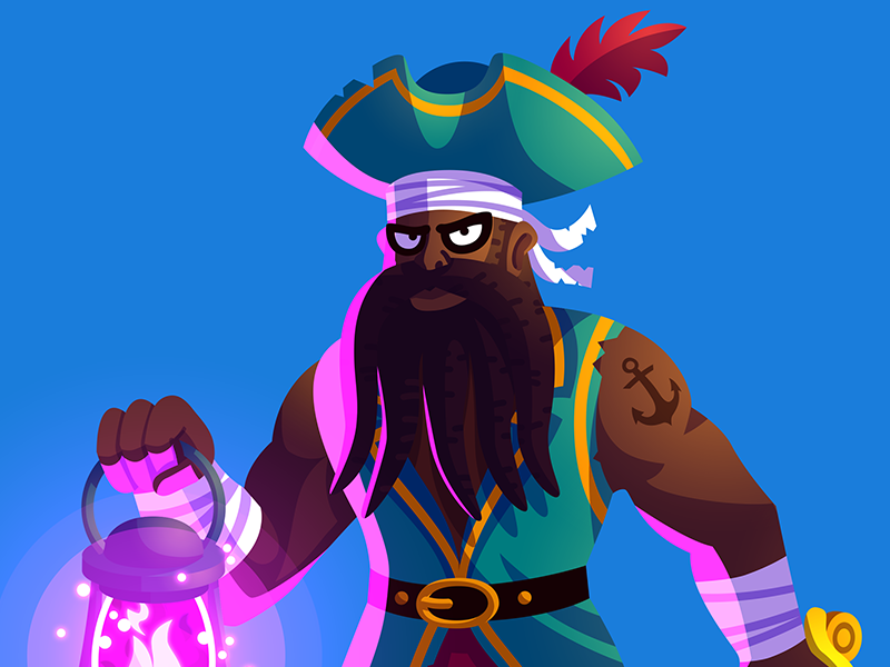 Battleplans Pirate illustration game cartoon design character art vector