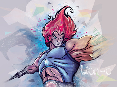 DIGITAL PAINTING: Lion-O cartoon digital painting drawing illustration lion o sketch