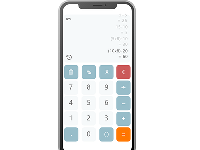 Mobile Calculator - Daily UI #004 design illustration vector