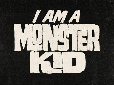 Monster Kid famous monsters fiend club halloween handlettered handlettering lettering monster type typography