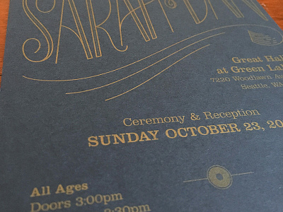 Invitations all ages clarendon custom typography hand lettering typography wedding invitation