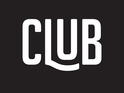 Club club swoosh type type exploration typography