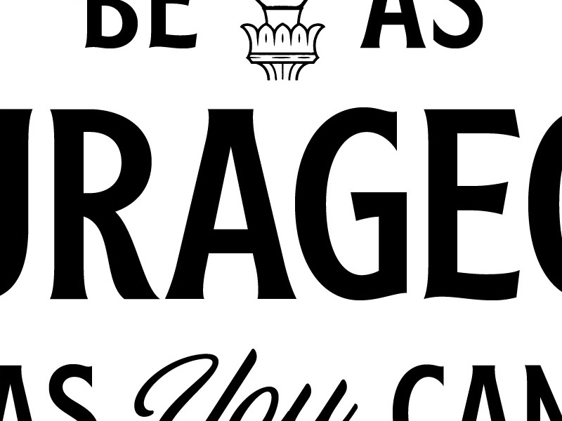 RAGE typography rough cut beasts of england on tyranny courageous