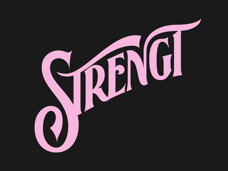Strength type hand lettering lettering typography the smiths strength