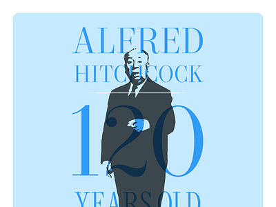 Hitchcock alfred hitchcock happy birthday lost type mort modern typography