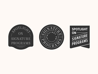 Badges badge badge design mort modern proxima nova spotlight