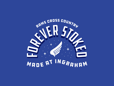 Forever Stoked - Back Print cross country ddc hardware design forever ingraham running stoked tshirt typography