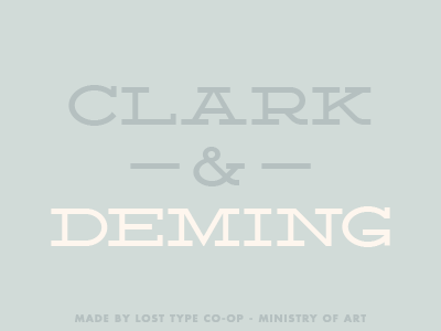 Deming EP – Sample deming font typography