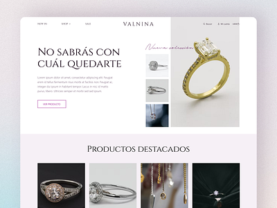 Valnina Store branding design eccomerce interface ui uiuxdesign ux