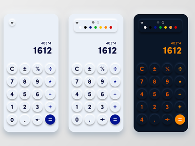 Daily UI #4 - Calculator 100 days of ui aesthetic calculator daily ui design interface design minimal ui ui design