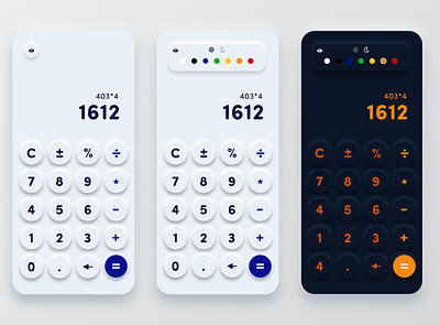 Daily UI #4 - Calculator 100 days of ui aesthetic calculator daily ui design interface design minimal ui ui design