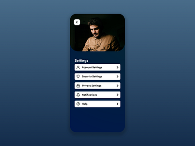 Daily UI #7 - Settings