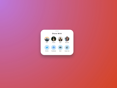 Daily UI #10 - Social Share
