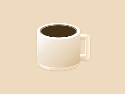 Morning Joe coffee icon illustration
