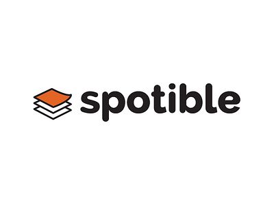 Unused logo for Spotible ad advertisements branding layers logo modern orange spotible