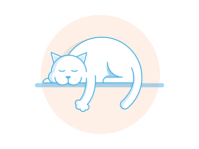 Happy Friday animal cat checkmate fluffy happy illustration kitty sleeping tired warm zzz