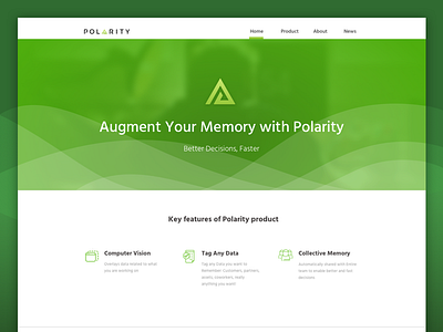 Polarity abstract checkmate design desktop green icons navigation triangle ui waves web