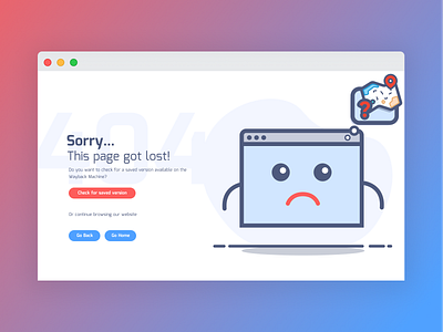 DailyUI 008 - 404 Error