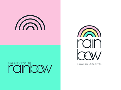 Rainbow logo minimal rainbow