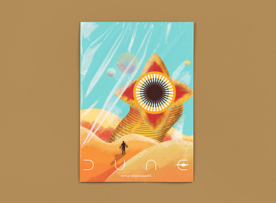 Arrakis, Dune animation book cover art desert dune graphic design illustration novel sci fi worm