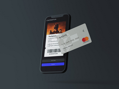 Cinema App - Ticket Confirmation - Payment cinema cinema app payment product design seat reservation ui ux