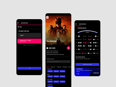 Cinema App - Dark Theme