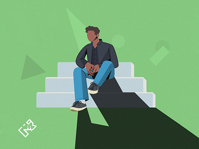 Premium Vector Illustrationf Of People Wearing Protective Mask While Keep Distance In A Queue Climbing Stairs Or Escalator To Prevent From Coronavirus