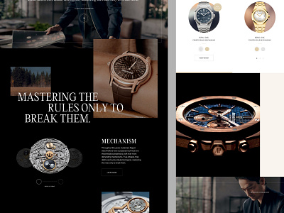 Watch landing page by Louis Saville on Dribbble