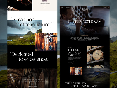 Whisky landing page alcohol homepage landing page sketch ui ux web design website whisky