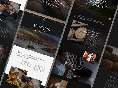 Whiskey Investment Partners alcohol homepage landing page ui ux website whiskey whisky