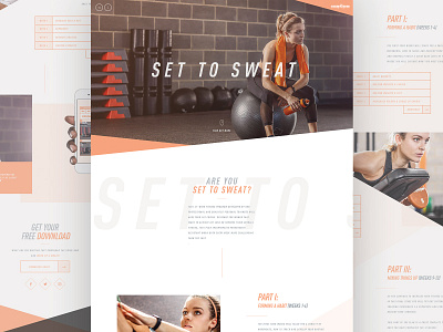 Gym Landing page