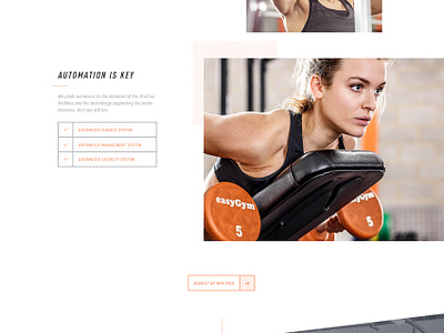 Gym franchise landing page by Louis Saville for Parallax on Dribbble