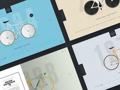Viva Le Velo bike bikes cycling design illustration interactive timeline ui ux website