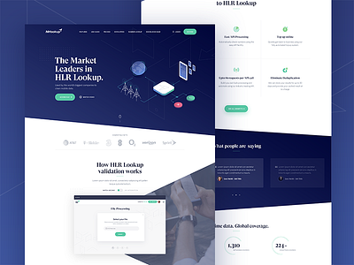 Homepage homepage icons isometric landing page navigation startup tech testimonials ui ux