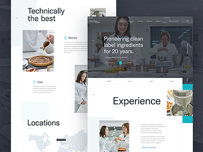 Landing page concept food hero landing page navigation science typogrpahy ui ux website