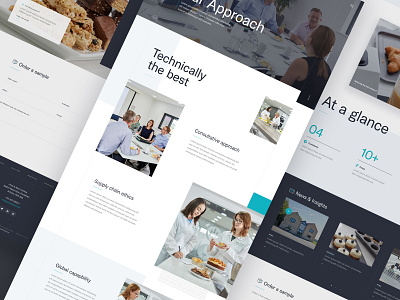 Website pages blog design food landing page navigation typography ui ux website