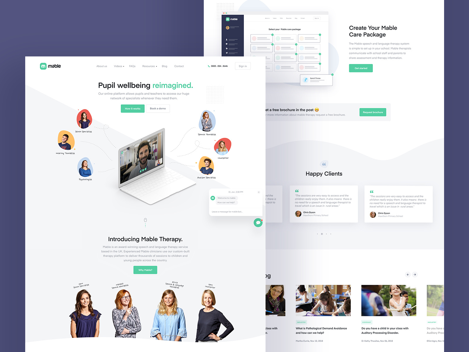Landing page