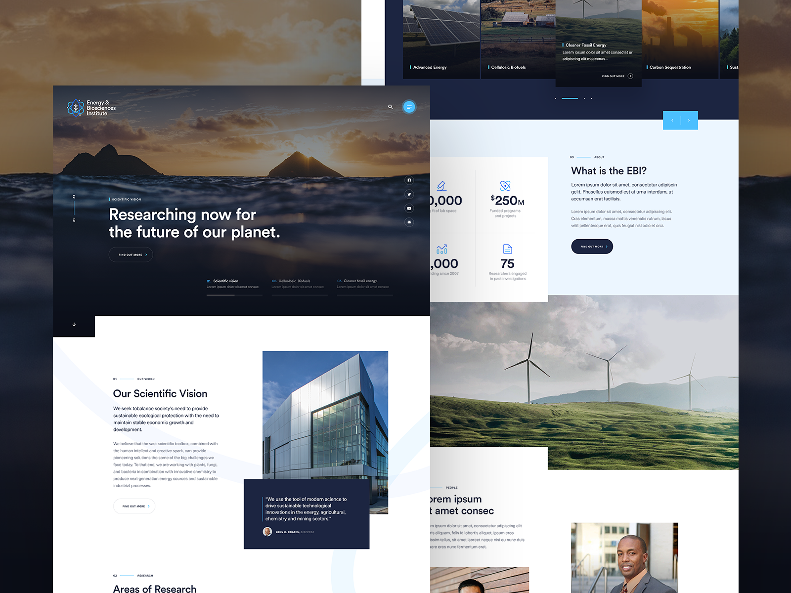 Landing page concept by Louis Saville on Dribbble
