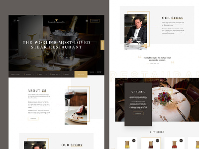 Restaurant homepage concept