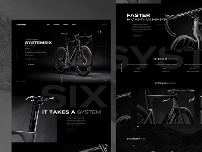 Product landing page bike cycling design homepage landing page sketch ui web design website