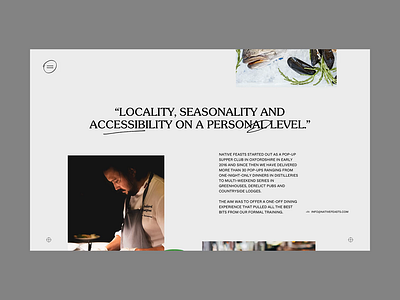 Restaurant landing page animation food mp4 restaurant sketch typography video web design