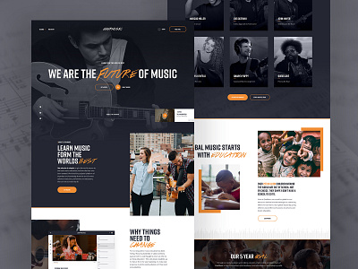 Music landing page