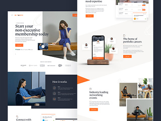 Recruitment landing page by Louis Saville on Dribbble