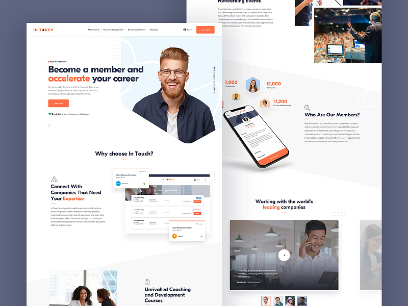 Landing page by Louis Saville on Dribbble