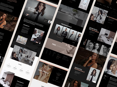 Cosmetic Surgery Website cosmetic surgery design fashion homepage landing page sketch typography ui ux web design website