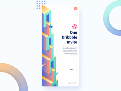 One Dribbble Invite