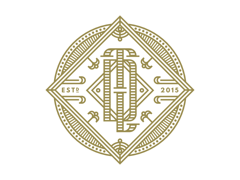 TDL BADGE badge monogram simple classic logo