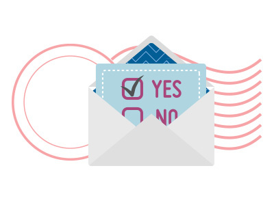 RSVP envelope invitation mail rsvp