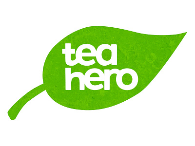 Tea Hero tea tea leaf typography